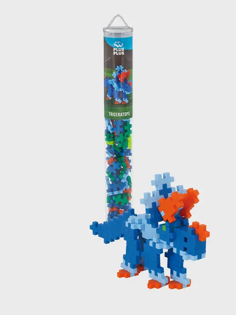 Plus Plus Triceratops 100pce Tube Plus Plus