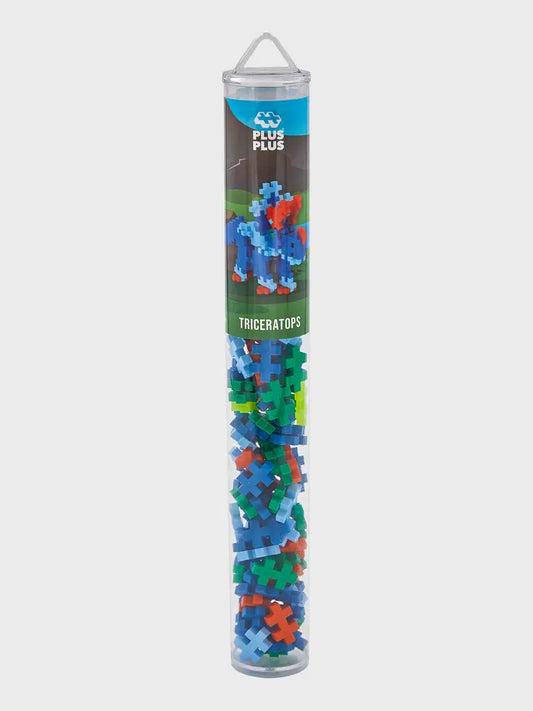 Plus Plus Triceratops 100pce Tube Plus Plus