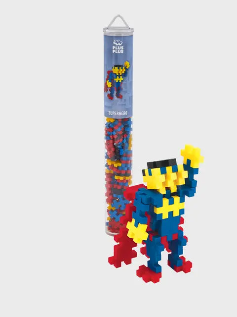 Plus Plus Superhero 100pce Tube Plus Plus