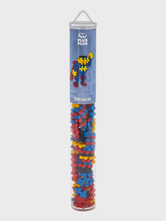 Plus Plus Superhero 100pce Tube Plus Plus