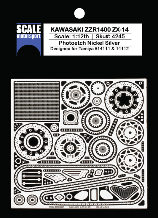 Scale Motorsport 1/12 Kawasaki ZZR1400 ZX-14 Photoetch Set Scale Motorsport