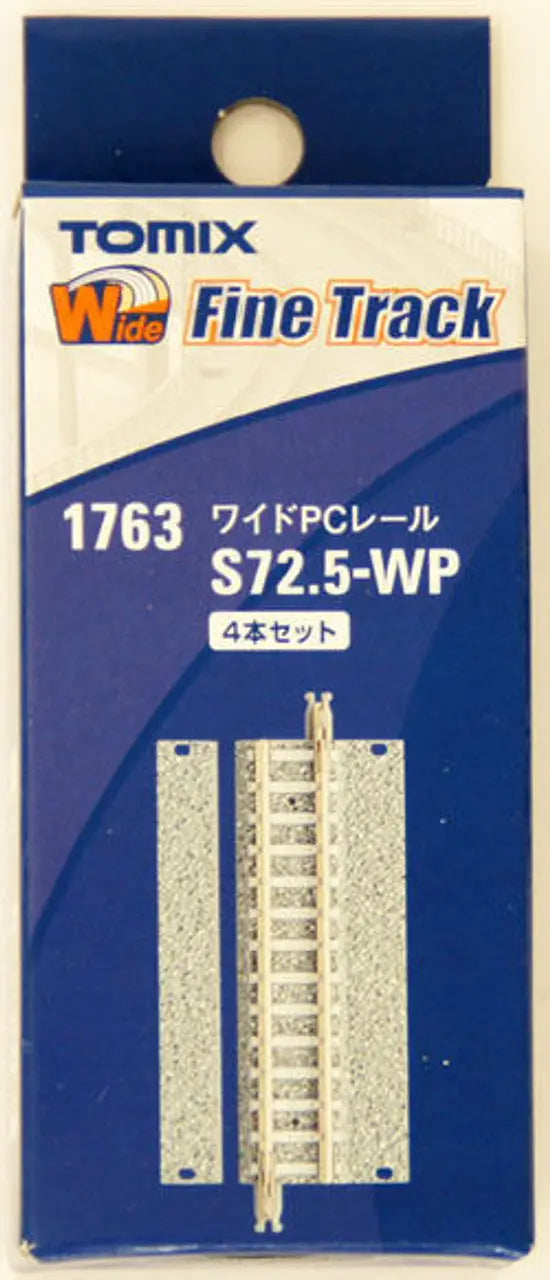 Tomix 1763 Wide PC 72.5mm Straight Track S72.5-WP(F) (4 pieces) (N scale) Tomix