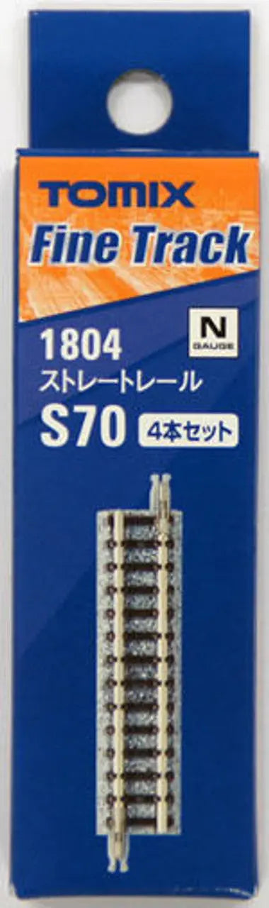 Tomix 1804 70mm Straight Track S70(F) (4 pieces) (N scale) Tomix