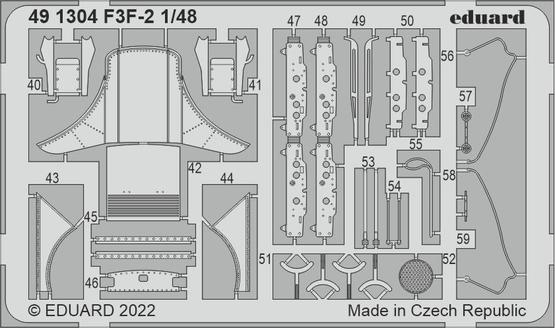 Eduard 1/48 F3F-2 Photo etched set