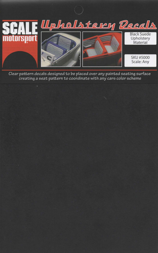 Scale Motorsport Black Suede Upholstery Material Decal Scale Motorsport