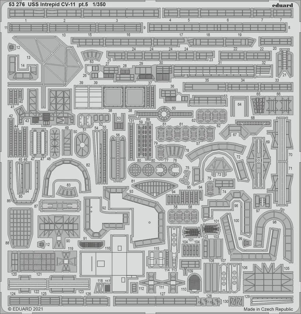 Eduard 1/350 USS Intrepid CV-11 Part II Big Ed for Trumpeter Eduard