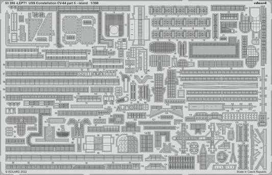 Eduard 1/350 USS Constellation CV-64 part 5 - island Photo etched parts