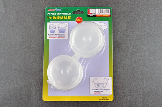Trumpeter PP Paint Cup With Lid L-Size x 8Pcs - Franklin Hobbies Ltd