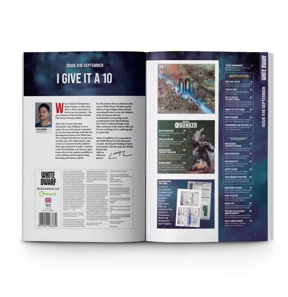 Warhammer 40K White Dwarf Magazine #516 September 2025 Warhammer