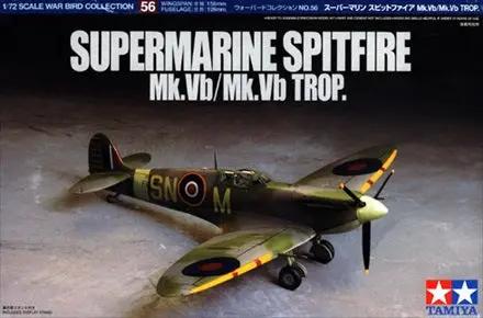 Tamiya 1:72 SUPERMARINE SPITFIRE MK.VB/MK.VB TROP Plastic Model kit