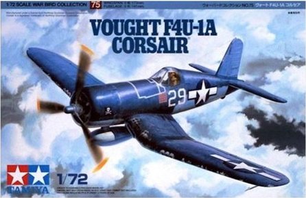 Tamiya 1:72 Vought F4U-1A Corsair Plastic Model Kit Tamiya