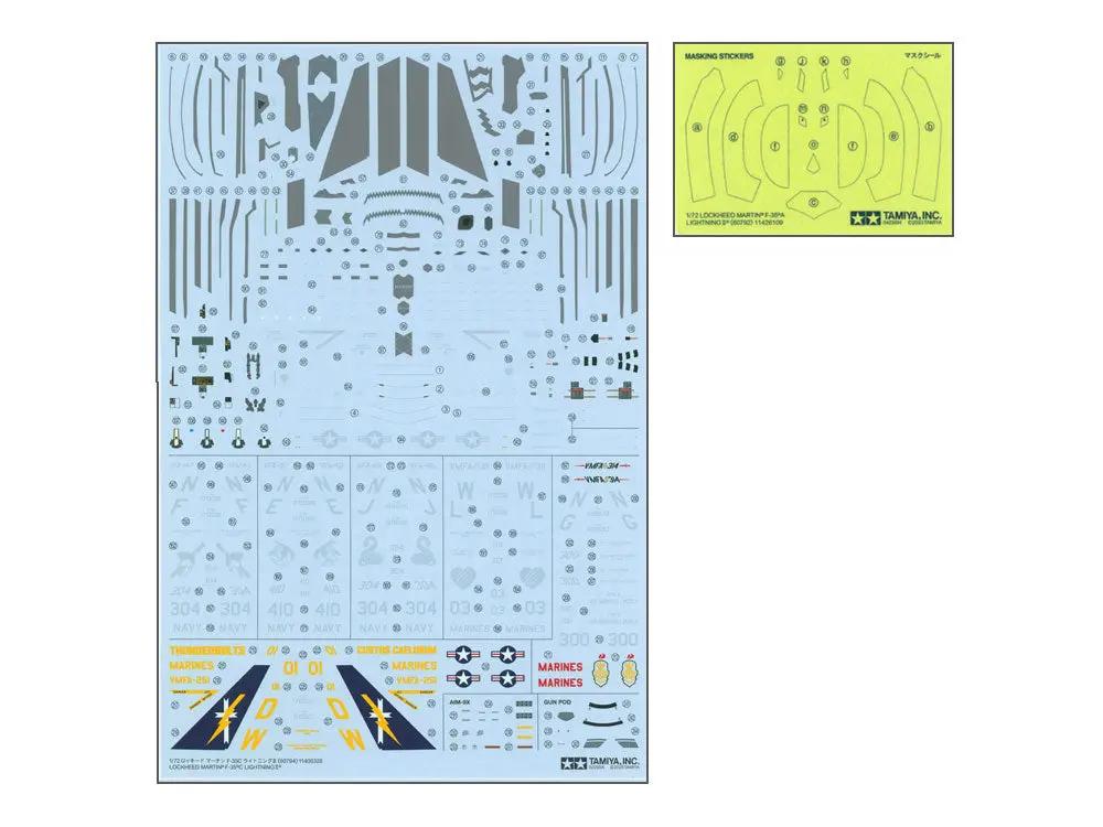 Tamiya 1:72 LOCKHEED MARTIN F-35C LIGHTNING II Plastic Model kit