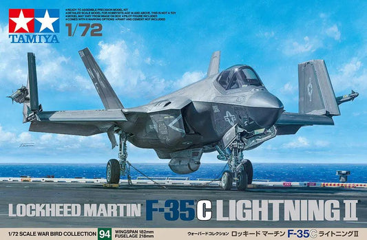 Tamiya 1:72 LOCKHEED MARTIN F-35C LIGHTNING II Plastic Model kit