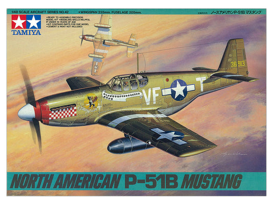 Tamiya 1/48 North American P-51B Mustang™ Plastic Model Kit Tamiya