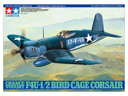 Tamiya 1/48 F4U-1/2 Birdcage Corsair Plastic Model Kit Tamiya