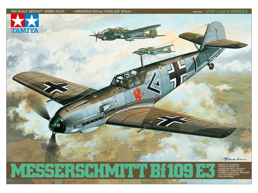 Tamiya 1:48 MESSERSCHMITT BF 109 E-3 Plastic Model Kit