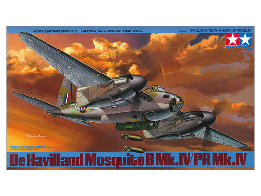 Tamiya 1:48 De Havilland Mosquito Mk.Iv/PR MK.IV Plastic Model Kit Tamiya