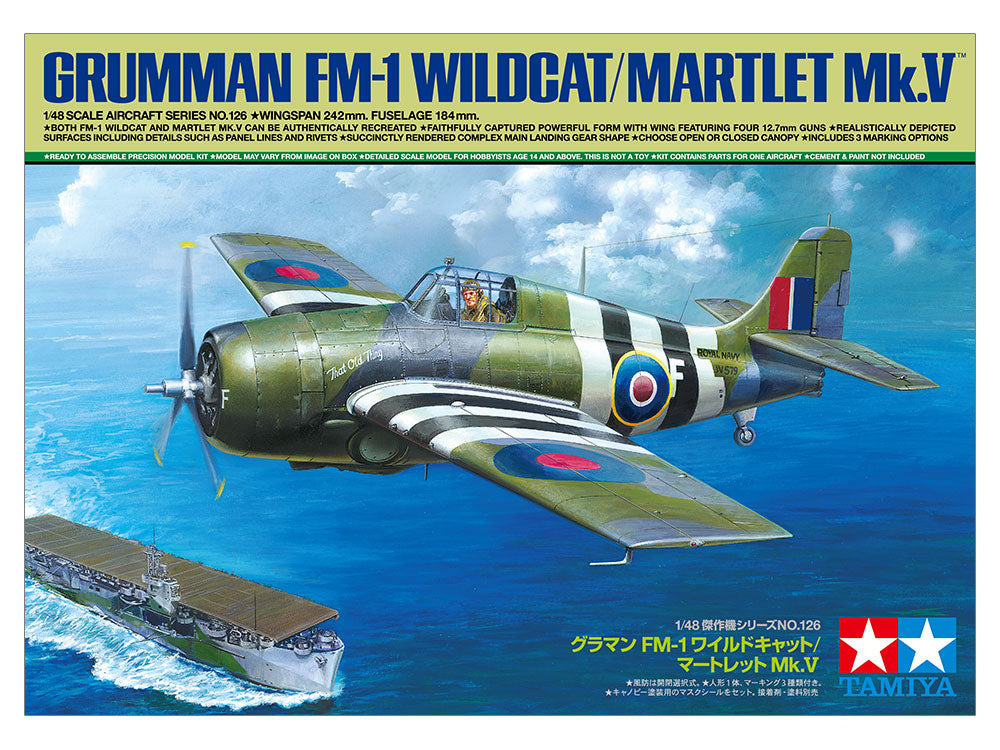 Tamiya 1/48 Grumman FM-1 Wildcat/Martlet Mk.V Tamiya