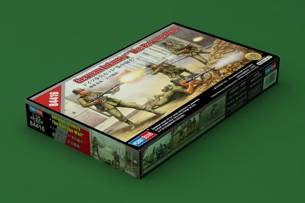 HobbyBoss 1/35 German Infantry " The Barrage Wall" Plastic Model Kit HobbyBoss