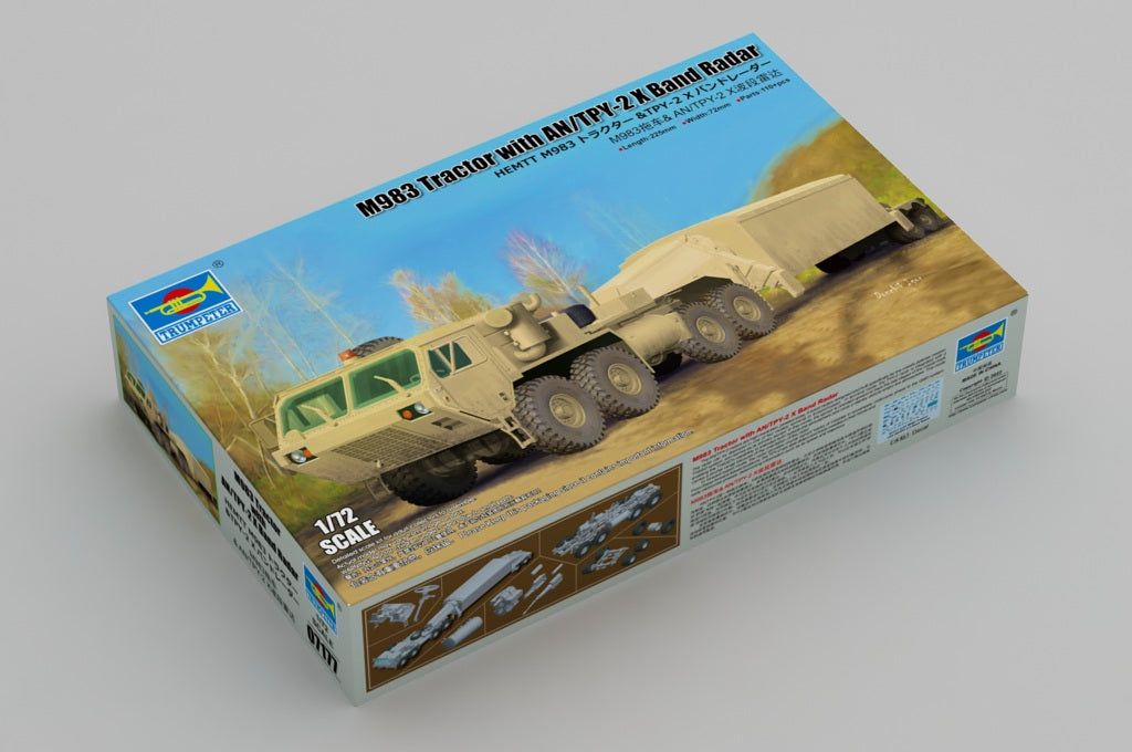 Trumpeter 1/72 M983 Tractor & AN/TPY-2 X Band Radar Plastic Model Kit - Franklin Hobbies Ltd