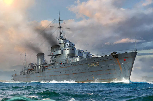 Trumpeter 1/700 Russian Destroyer Taszkient 1940 Plastic Model Kit - Franklin Hobbies Ltd