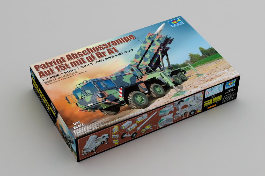 Trumpeter 1/35 Patriot Abschussrampe auf 15t mil gl Br A1 Plastic Model Kit