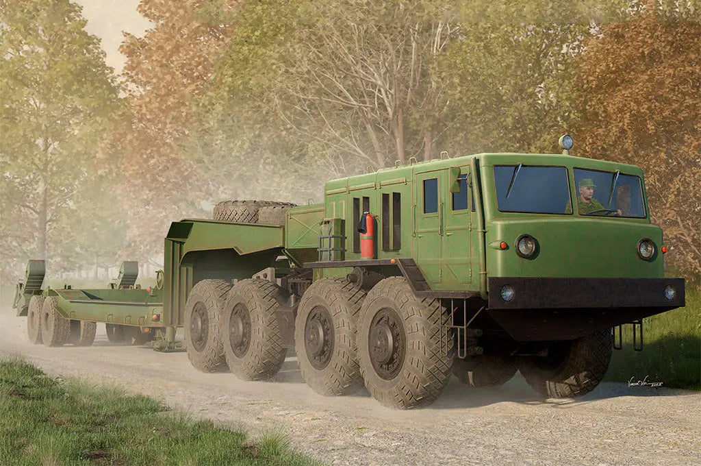 Trumpeter 1/35 MAZ-545 Transporter with CHMZAP-5247G Semi-trailer Plastic Model Kit - Franklin Hobbies Ltd