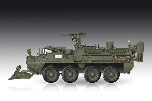 Trumpeter 1/72 M1132 Stryker Engineer Squad Vehicle w/SOB Plastic Model Kit - Franklin Hobbies Ltd