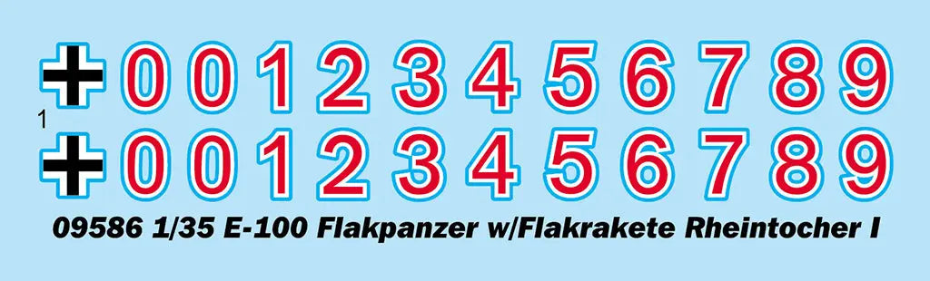 Trumpeter 1/35 E-100 Flakpanzer w/Flakrakete Rheintocher I Plastic Model Kit Trumpeter