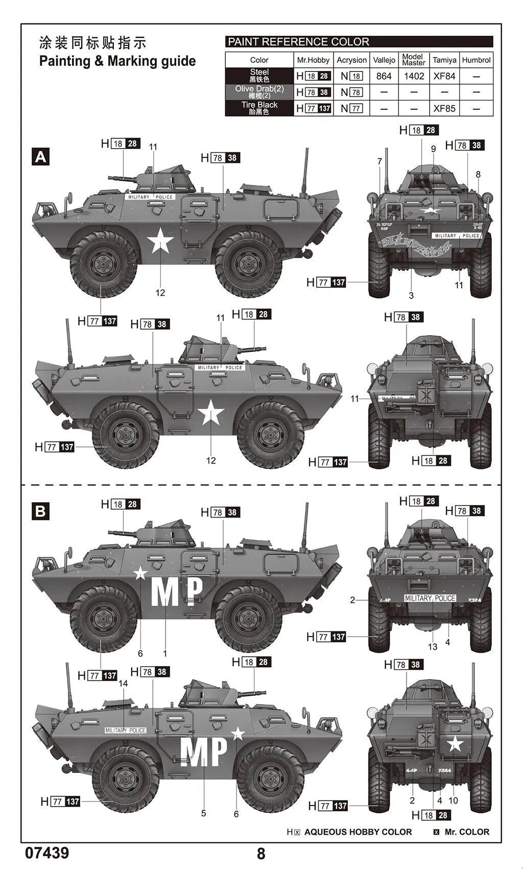 Trumpeter 1/72 M706 Commando Armored Car in Vietnam Plastic Model Kit Trumpeter
