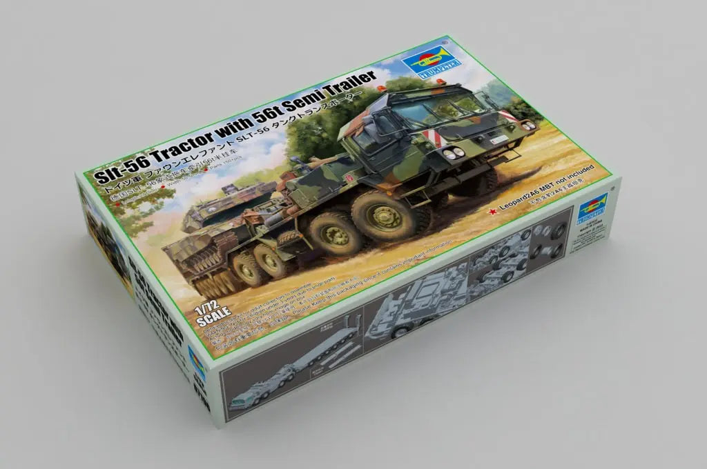 Trumpeter 1/72 Slt-56 Tractor with 56t Semi Trailer Plastic Model Kit Trumpeter