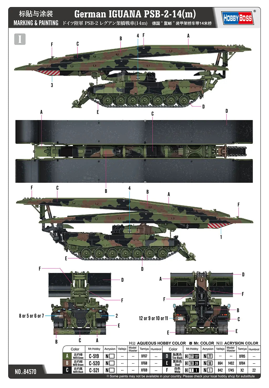 HobbyBoss 1/35 German IGUANA PSB-2-14(m) Plastic Model Kit HobbyBoss