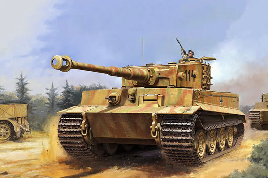 Trumpeter 1/16 Pz.Kpfw.VI Ausf.E Sd.Kfz. 181 Tiger I Late Production Plastic Model Kit Trumpeter