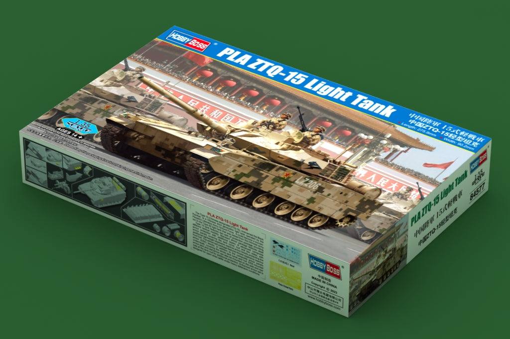 HobbyBoss 1/35 PLA ZTQ-15 Light Tank Plastic Model Kit