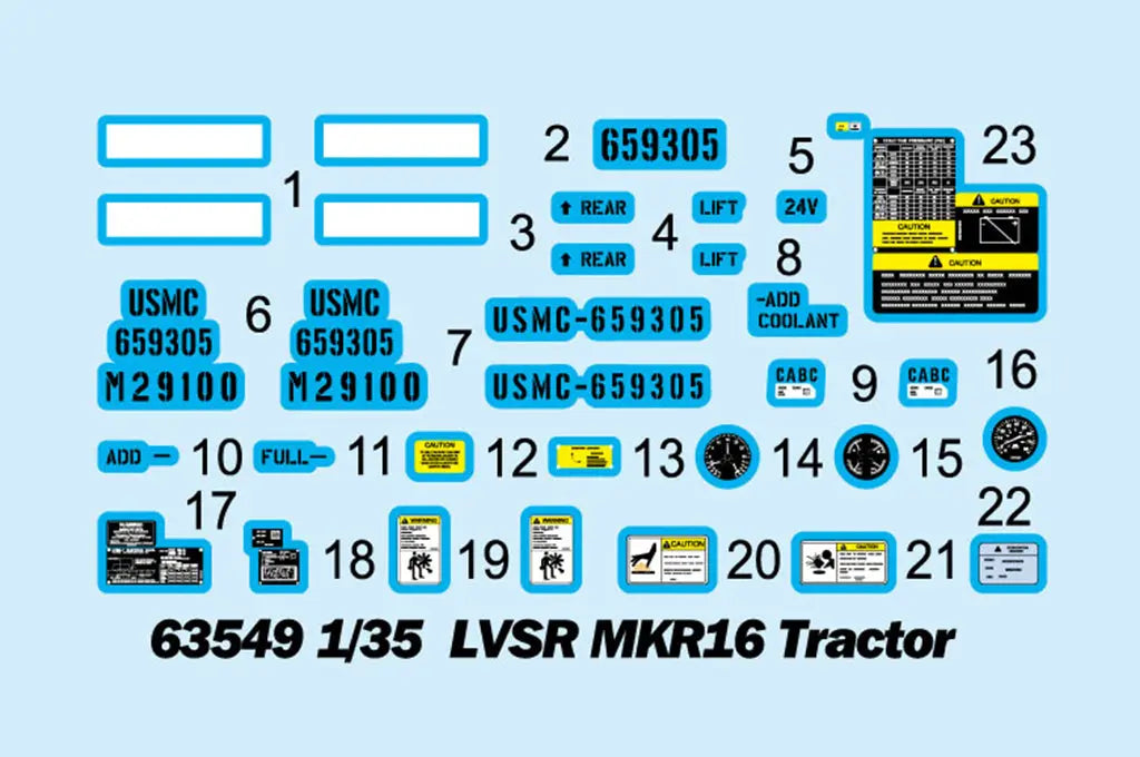 I Love Kit 1/35 LVSR MKR16 Tractor Plastic Model Kit I Love Kit