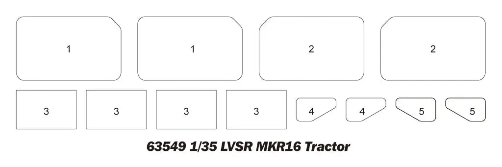 I Love Kit 1/35 LVSR MKR16 Tractor Plastic Model Kit I Love Kit