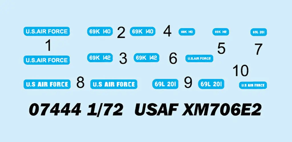 Trumpeter 1/72 USAF XM706E2 Plastic Model Kit Trumpeter