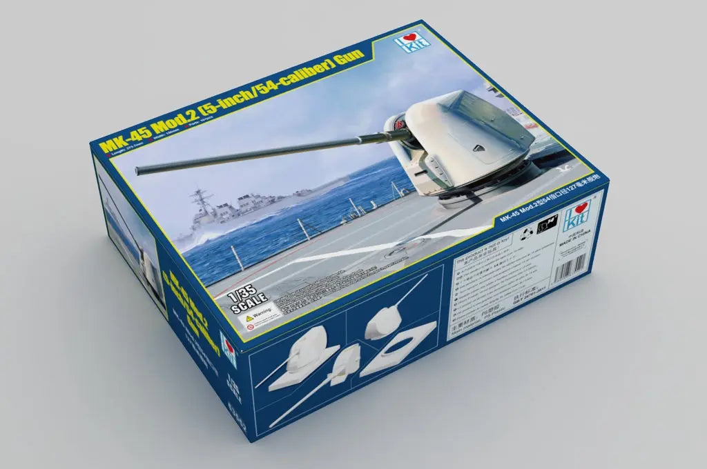 I Love Kit 1/35 MK-45 Mod.2 (5-inch/54-caliber) Gun Plastic Model Kit I Love Kit