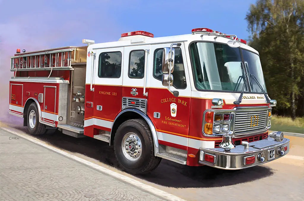 Trumpeter 1/72 American LaFrance Eagle Fire Pumper Plastic Model Kit Trumpeter