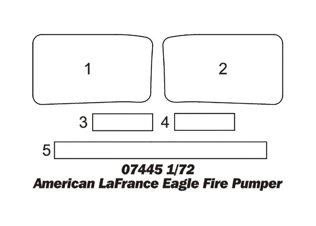 Trumpeter 1/72 American LaFrance Eagle Fire Pumper Plastic Model Kit Trumpeter