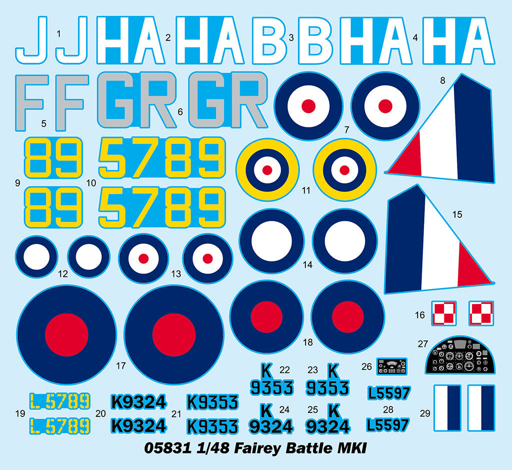 Trumpeter 1/48 Fairey Battle mk1 Plastic Model Kit Trumpeter