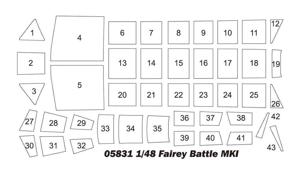 Trumpeter 1/48 Fairey Battle mk1 Plastic Model Kit Trumpeter