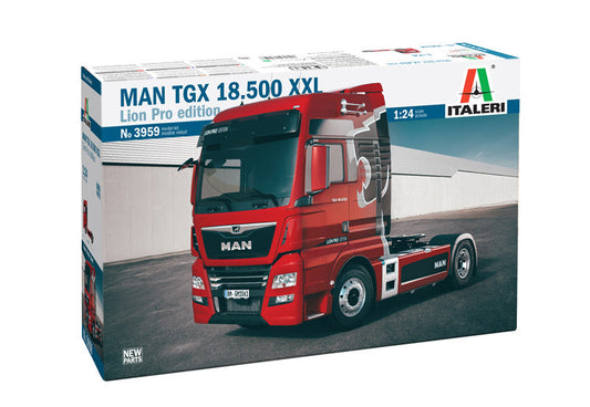 Italeri 1/24 MAN TGX 18.500 XXL Lion Pro Edition Truck Plastic Model Kit Italeri