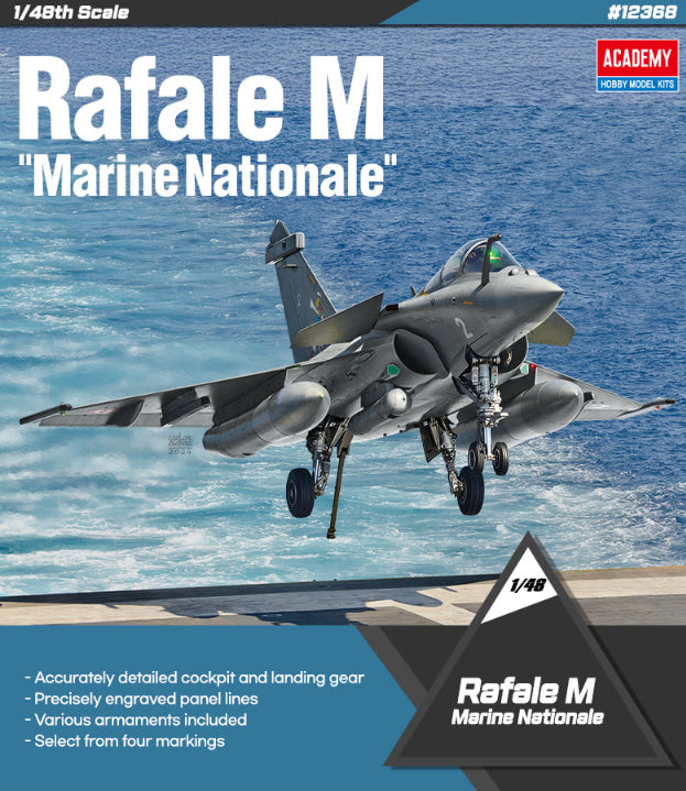 Academy 1/48 1/48 Rafale M "Marine Nationale" Plastic Model Kit Academy