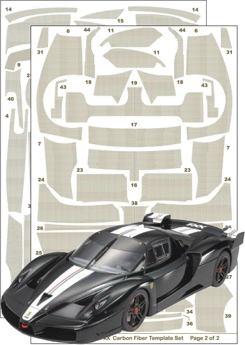 Scale Motorsport 1:24 FXX Full Carbon Jacket Scale Motorsport