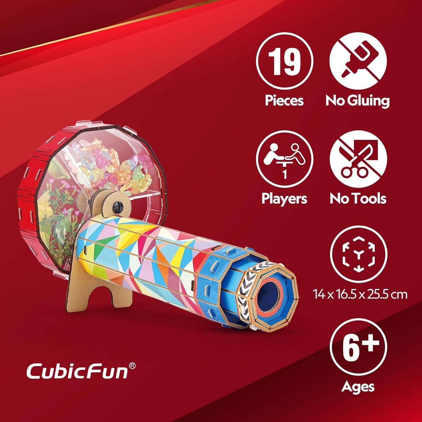 Cubicfun National Geographic 3D Puzzle Kaleidoscope Franklin Hobbies Ltd