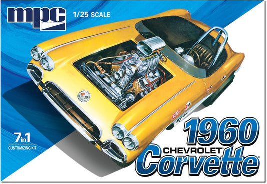 MPC 1/25 1960 Chevy Corvette 7-in-1 Plastic Model Kit
