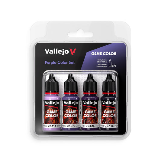 Vallejo Game Color Purple Colours Acrylic Paint Set Vallejo