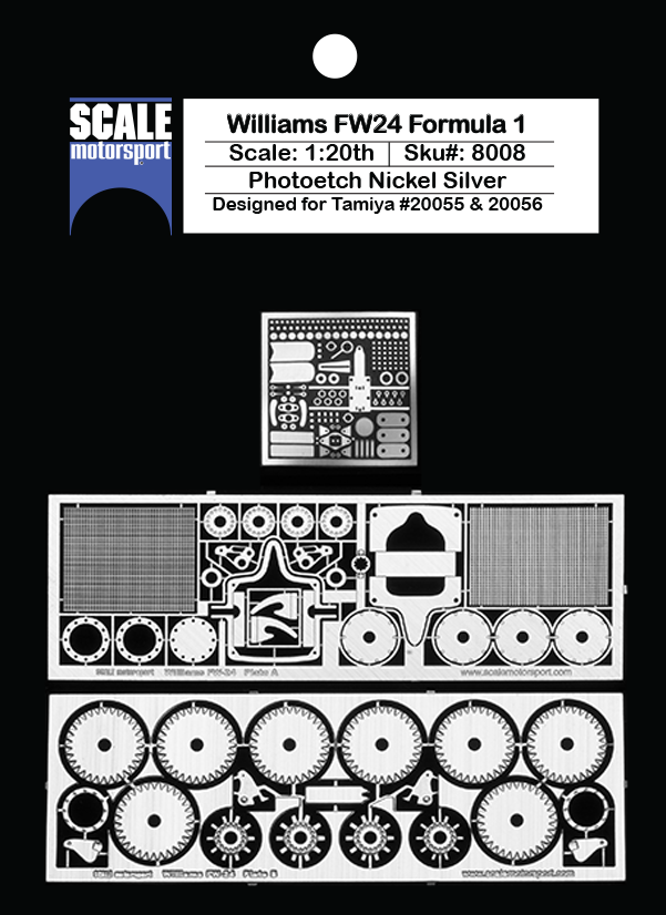 Scale Motorsport 1/20 Williams FW24 Formula 1 Photoetch Set Scale Motorsport