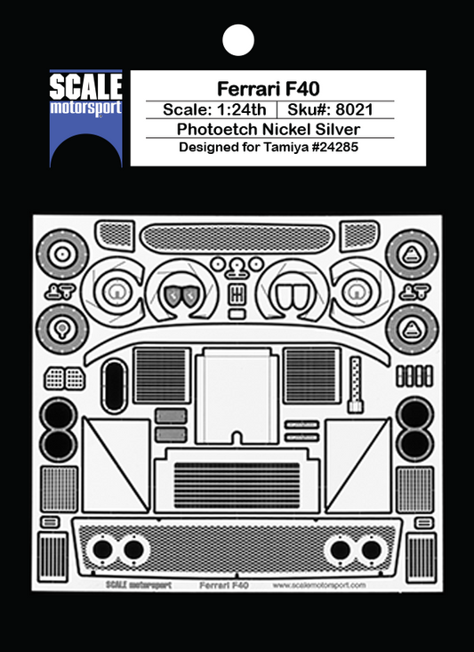 Scale Motorsport 1/24 Ferrari F40 Photoetch Set Scale Motorsport